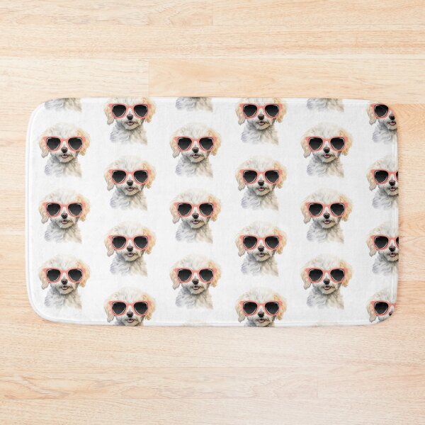 Item preview, Watercolor Bichon Frise Dog Wearing Sunglasses designed and sold by TheAnimalZ00.