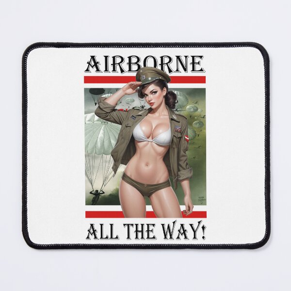 Item preview, Airborne; All the Way; Pin Up Girl; designed and sold by StickerApe.