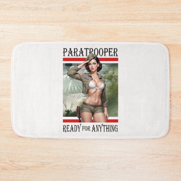 Item preview, Paratrooper; Ready for Anything; Pin Up Girl; designed and sold by StickerApe.