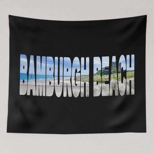 Item preview, BAMBURGH BEACH - Northumberland England Castle designed and sold by Adam Gormley.