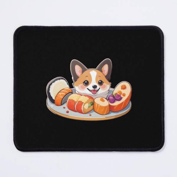 Item preview, Kawaii Cute Corgi Eating Shushi designed and sold by BaisaStudio.