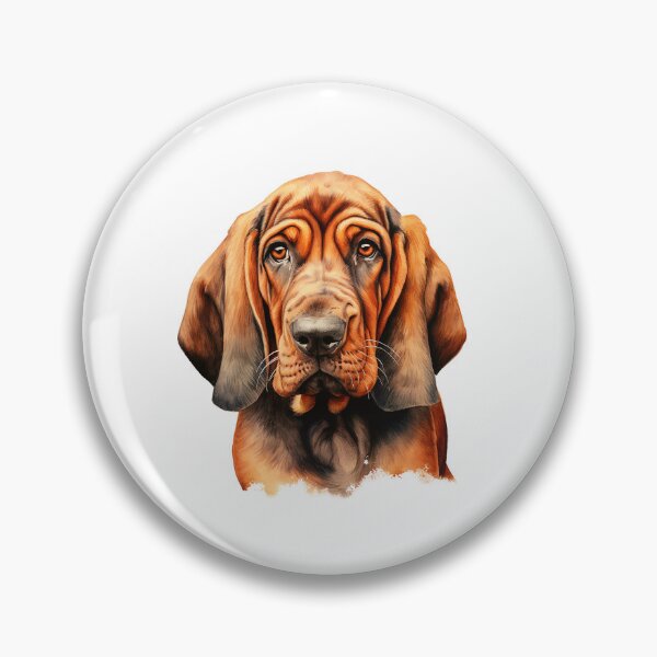 Artikelvorschau, Aquarell-Bloodhound-Hund entworfen und verkauft von TheAnimalZ00.