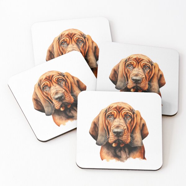 Artikelvorschau, Aquarell-Bloodhound-Hund entworfen und verkauft von TheAnimalZ00.
