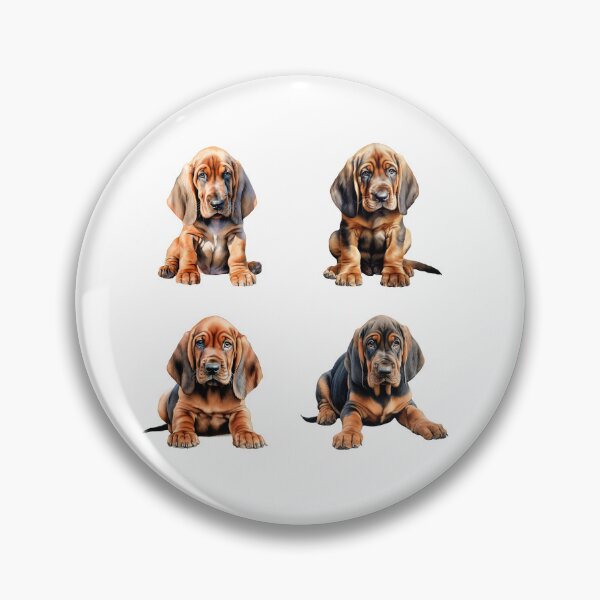 Artikelvorschau, Aquarell-Bloodhound-Welpen entworfen und verkauft von TheAnimalZ00.