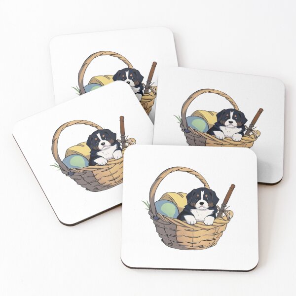 Item preview, Puppy sitting in Basket designed and sold by Epic TV USA.