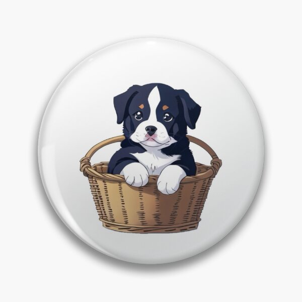 Item preview, Puppy sitting in Basket designed and sold by Epic TV USA.