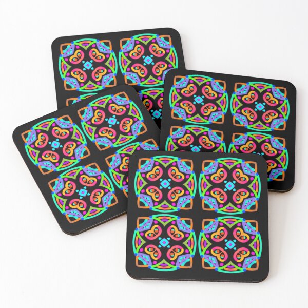 Item preview, Kaleido Square Pattern #1 designed and sold by SuperMoniHalo.
