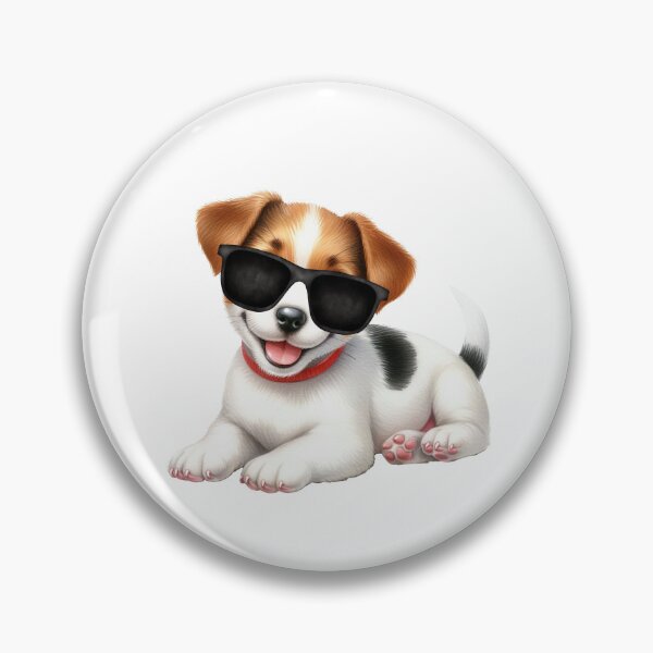 Item preview, Cute Jack Russell Terrier Puppy Wearing Sunglasses designed and sold by TheAnimalZ00.