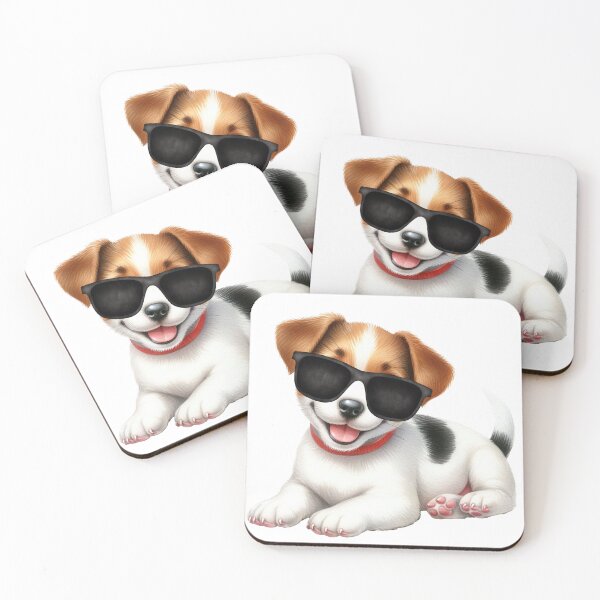 Artikelvorschau, Niedlicher Jack-Russell-Terrier-Welpe mit Sonnenbrille entworfen und verkauft von TheAnimalZ00.