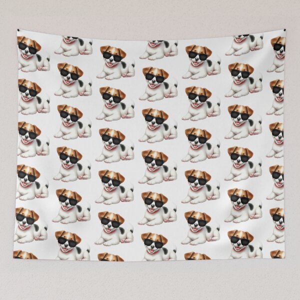 Item preview, Cute Jack Russell Terrier Puppy Wearing Sunglasses designed and sold by TheAnimalZ00.