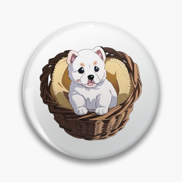 Item preview, Puppy sitting in Basket designed and sold by Epic TV USA.