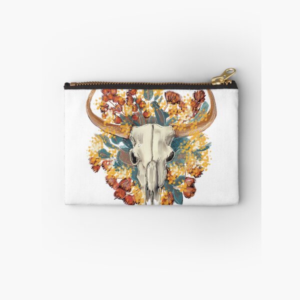 Item preview, Longhorn Skull, Eucalyptus, Gum Blossoms and Wattle designed and sold by TraceyMackieArt.