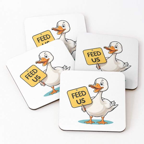 Item preview, Goose Signs Saying FEED US designed and sold by WIKWOK.