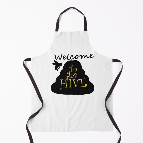 Item preview, Welcome To The Hive - Black and Gold Text with Bee and Hive designed and sold by MountMercantile.