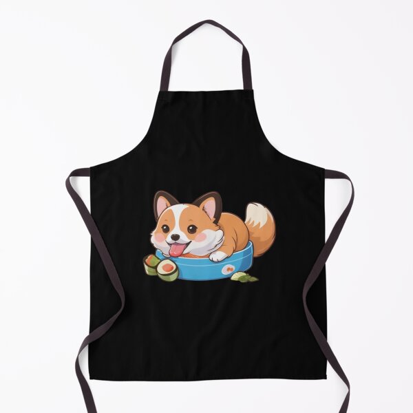 Item preview, Adorable Animal: Cute Kawaii Corgi Eating Sushi designed and sold by BaisaStudio.