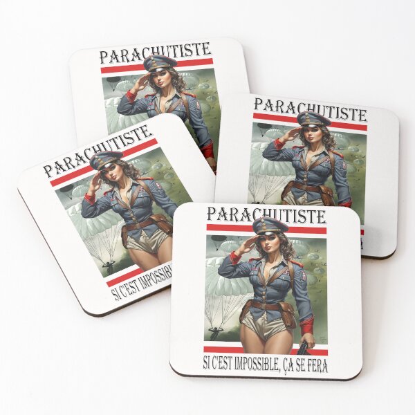 Item preview, Parachutiste; Pin Up Girl; France; designed and sold by StickerApe.