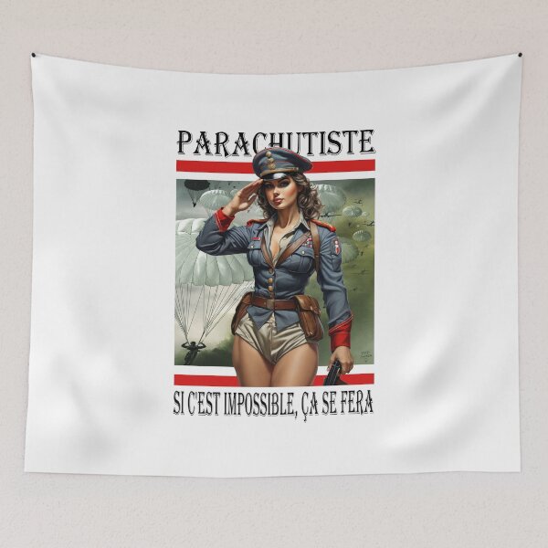Item preview, Parachutiste; Pin Up Girl; France; designed and sold by StickerApe.
