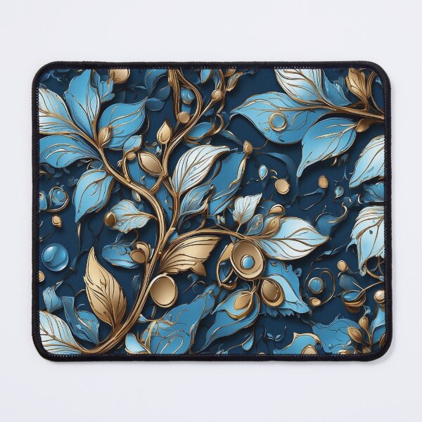 Item preview, Luxury Blue Flower Pattern v4 designed and sold by SimplifyCD.