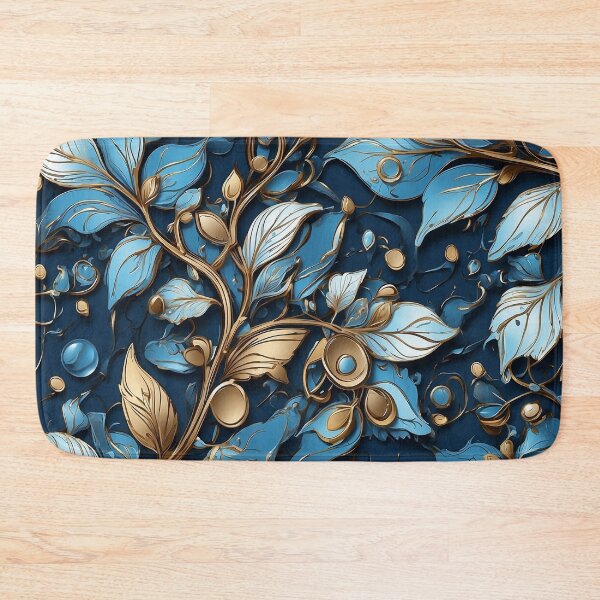 Item preview, Luxury Blue Flower Pattern v4 designed and sold by SimplifyCD.