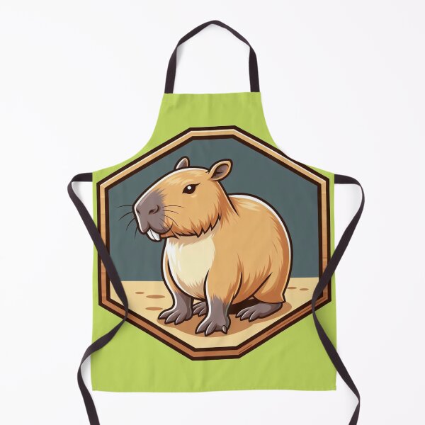 Item preview, Sassy Smirking Capybara Cartoon Illustration Drawing designed and sold by CoffeeIsATrip.