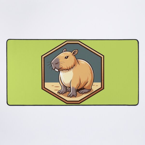 Item preview, Sassy Smirking Capybara Cartoon Illustration Drawing designed and sold by CoffeeIsATrip.