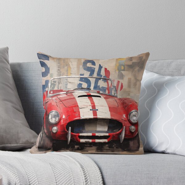 Item preview, 1964 Cobra Classic Car Torn Paper Collage designed and sold by StefNomadLife.