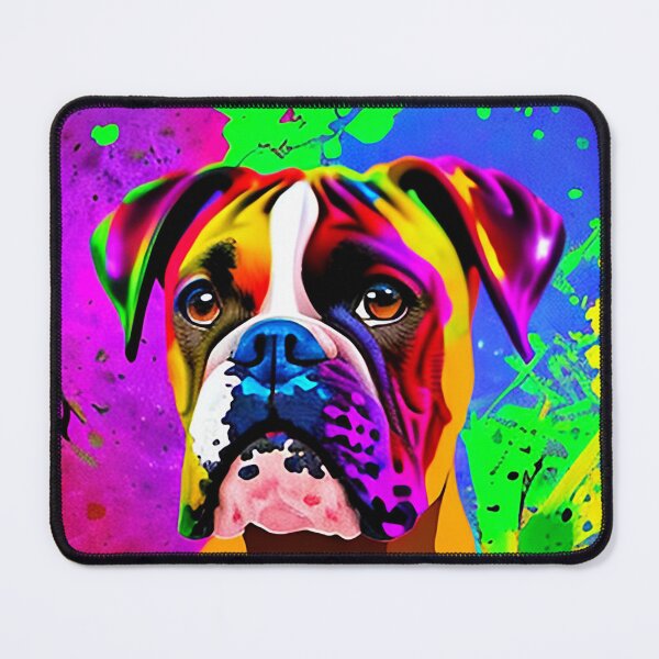 Item preview, Bright Modern Boxer Dog Art designed and sold by artycraftylady.
