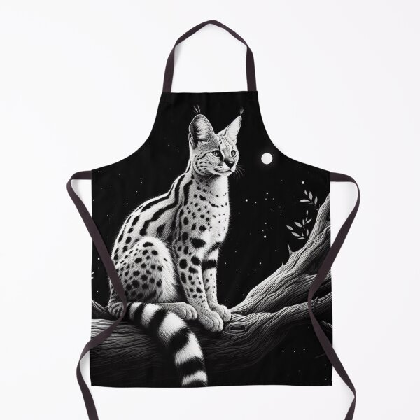 Item preview, A serval on a tree. designed and sold by growing-mom.
