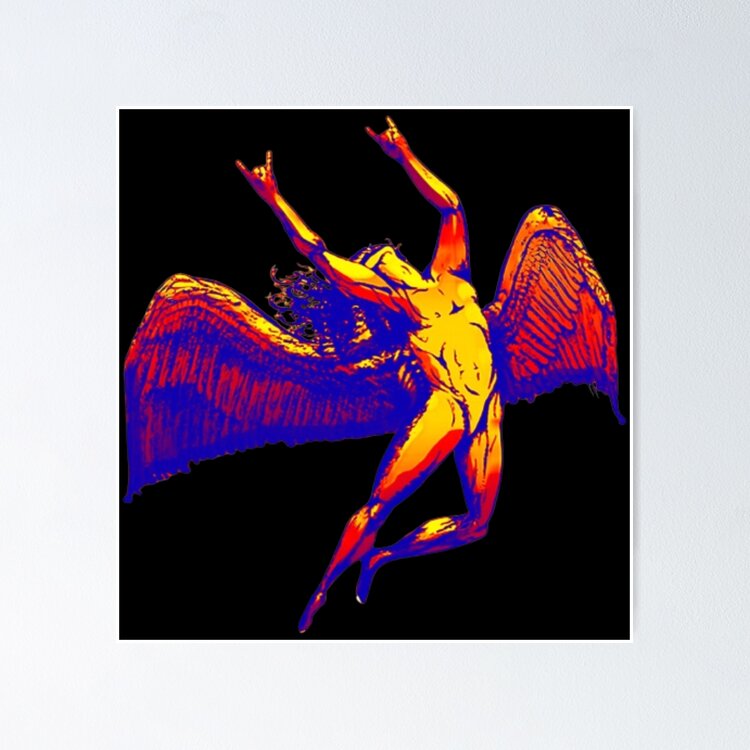 icarus-led zepplin merch Sticker