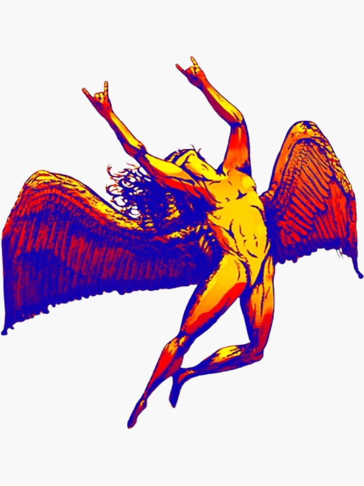 icarus-led zepplin merch Sticker