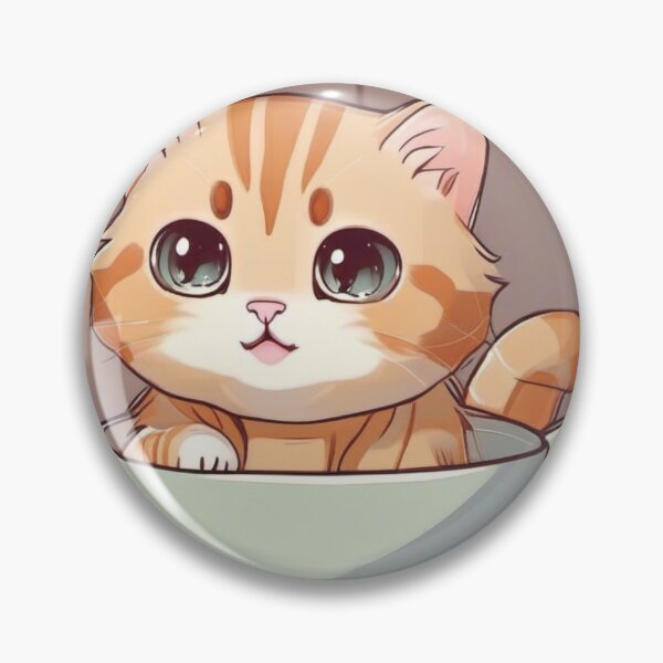 Item preview, Cute cat in teacup designed and sold by Mystical Widget Productions.