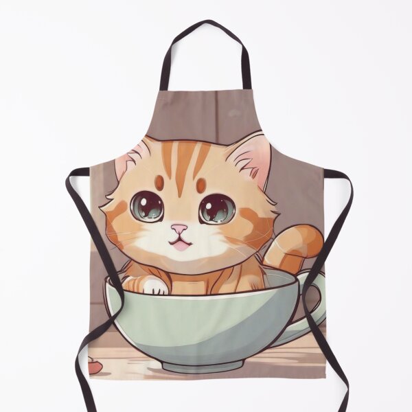 Item preview, Cute cat in teacup designed and sold by Mystical Widget Productions.