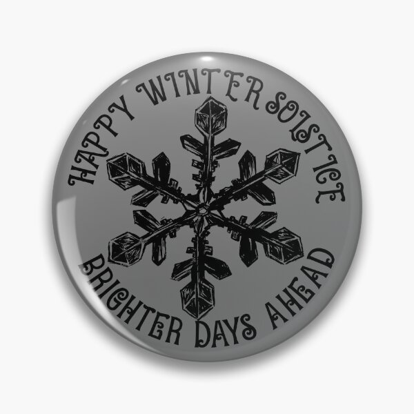 Item preview, Happy Winter Solstice Brighter Days Ahead Snowflake Gear designed and sold by DynamicDesign.