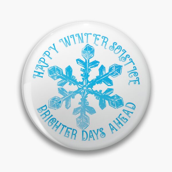 Item preview, Happy Winter Solstice Brighter Days Ahead Snowflake Gear designed and sold by DynamicDesign.