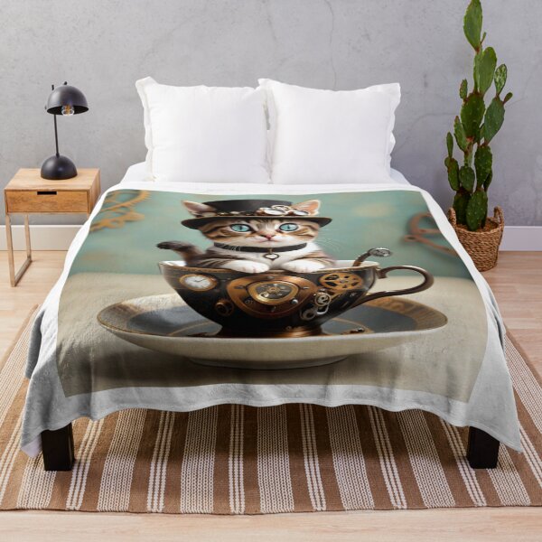 Item preview, Steampunk Kittie in a Cup designed and sold by Mystical Widget Productions.