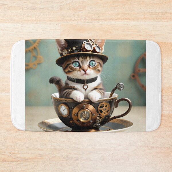 Item preview, Steampunk Kittie in a Cup designed and sold by Mystical Widget Productions.