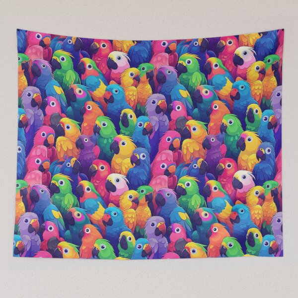 Item preview, Parrot Parade: Hikari Shimoda Inspired Pattern designed and sold by cruzjone.