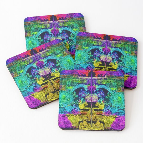 Item preview, Colored Pencil Rubbing 1, As-Rubbed and Mirrored - Bold - Negative designed and sold by hendrickssdh.