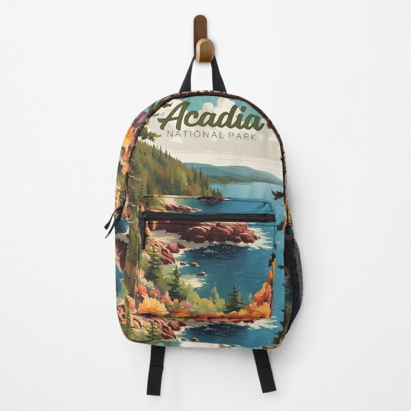 Item preview, Acadia National Park Modern Travel Ad designed and sold by Glimmersmith.
