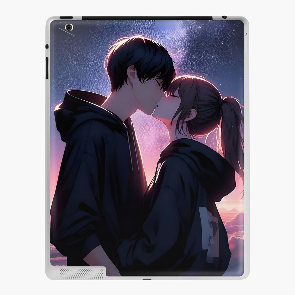 Couple kissing Anime