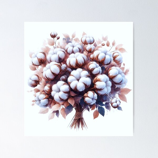 Aperçu de l'œuvre Bouquet de coton. créée et vendue par growing-mom.