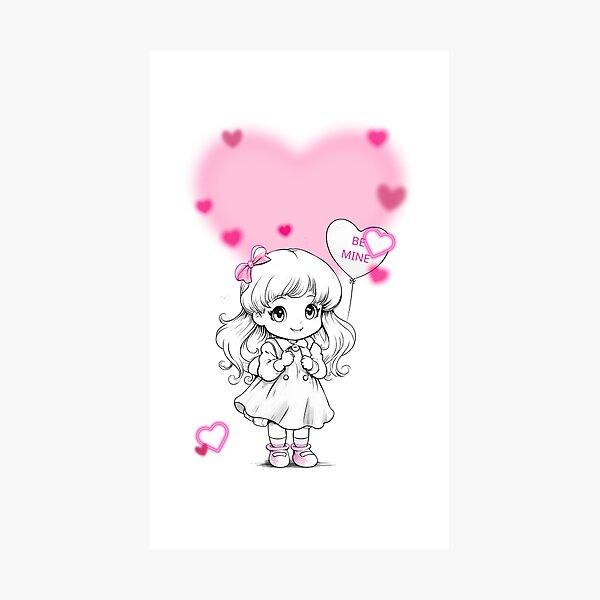 Item preview, Valentine's Day Be Mine Pink Hearts Cutie designed and sold by Molunit89.