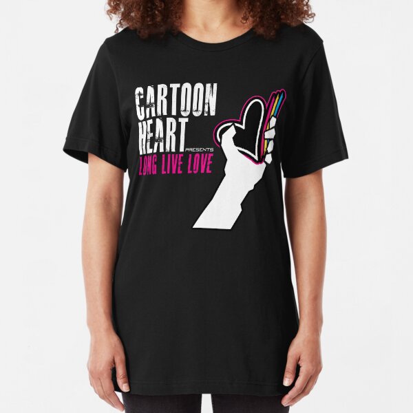 Cartoon Heart Presents: Long Live Love Slim Fit T-Shirt