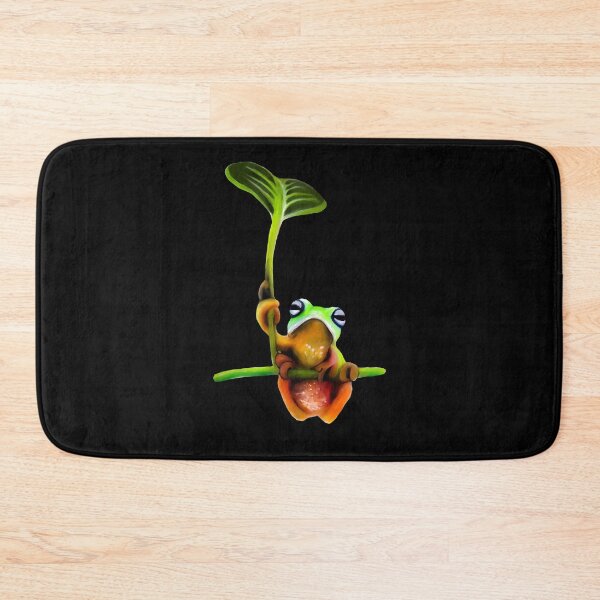 Item preview, Green Frog acrylic painting designed and sold by Funsize-Art.