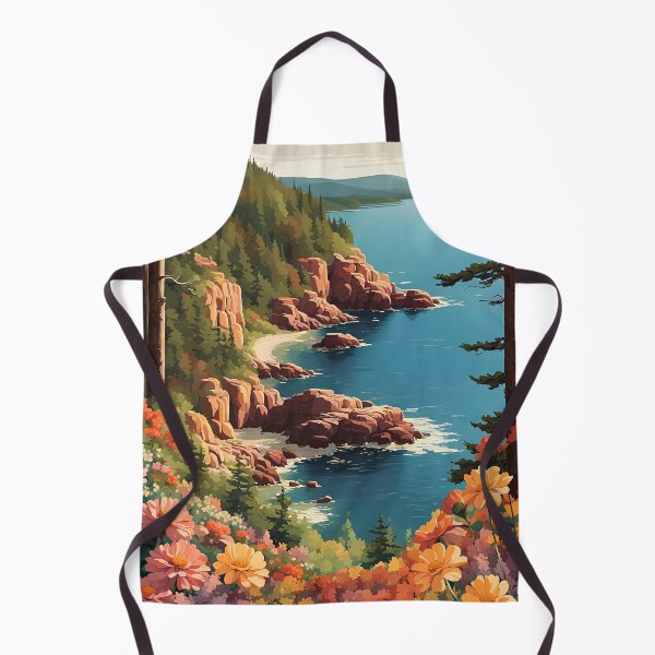 Item preview, Acadia National Park Modern Travel Ad designed and sold by Glimmersmith.