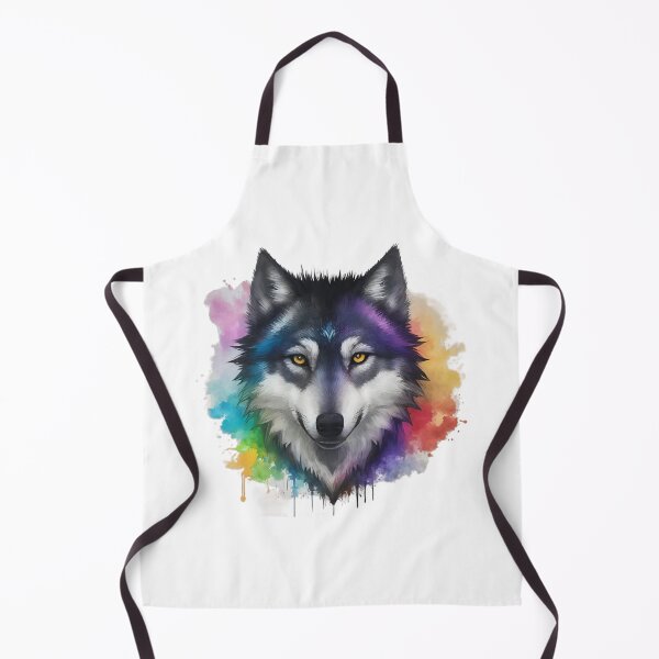 Item preview, Wolf Illustrator Art Colorfull No.4 designed and sold by Rinomano.