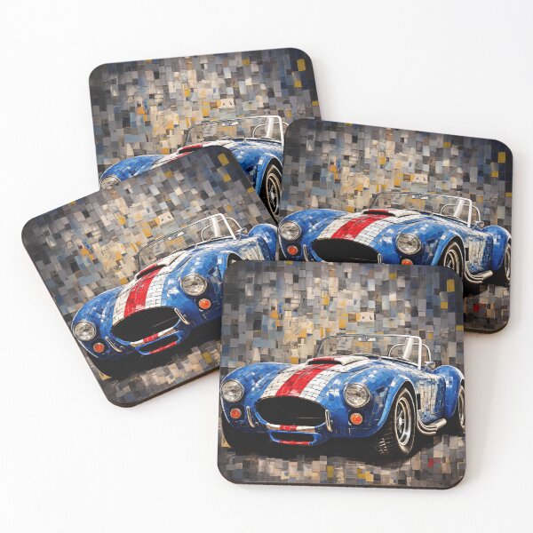 Item preview, 1964 Cobra Classic Car Mix Media Mosaics designed and sold by StefNomadLife.