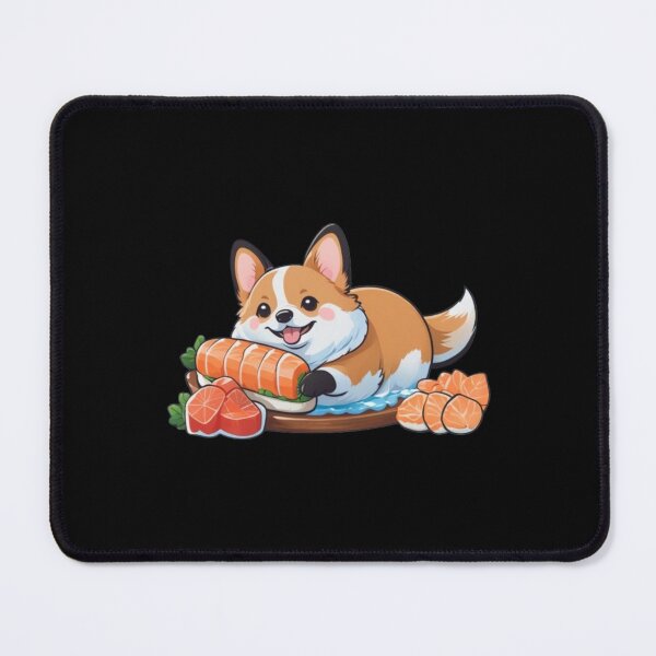 Item preview, Adorable Kawaii Corgi Enjoying Sushi designed and sold by BaisaStudio.