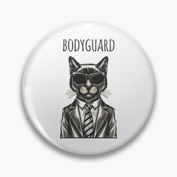 Item preview, Black Cat Bodyguard Crazy Vintage Funny Cat Owner designed and sold by ratchawoot.