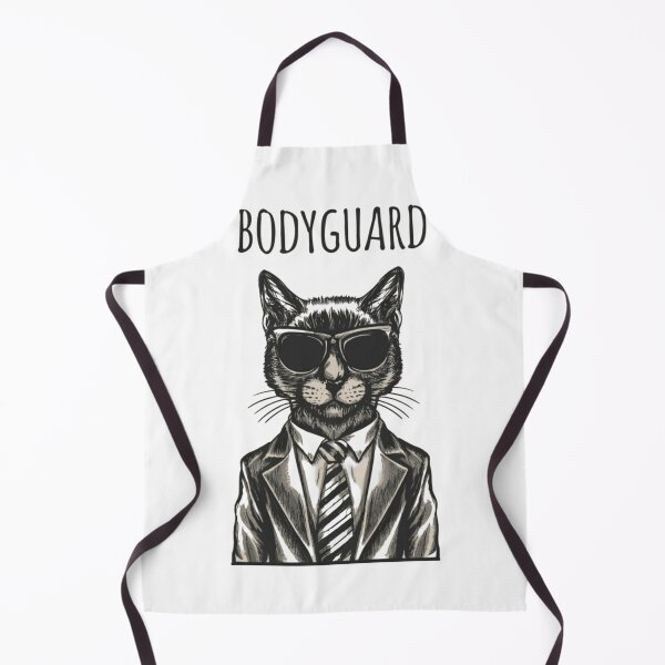 Item preview, Black Cat Bodyguard Crazy Vintage Funny Cat Owner designed and sold by ratchawoot.